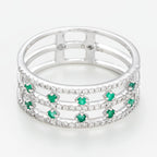 Bague Courone des Emeraudes D0,23/78 E0,25/10