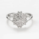 Bague "Aigrette" - Or Blanc 375/1000