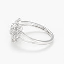 Bague "Aigrette" - Or Blanc 375/1000