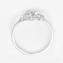 Bague "Aigrette" - Or Blanc 375/1000