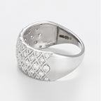 Bague "Love Story" D0,75/48 - Or Blanc 375/1000