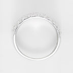 Bague "Love Story" D0,75/48 - Or Blanc 375/1000