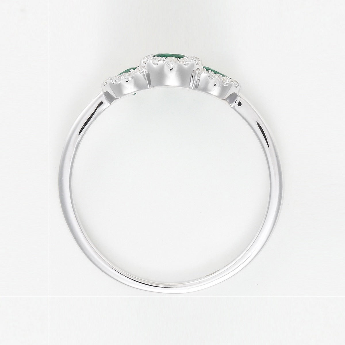 Bague Trio Des Emeraudes - Or Blanc