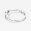 Bague "Triodes" D0,10/30 S0,32/3 - Or Blanc 375/1000