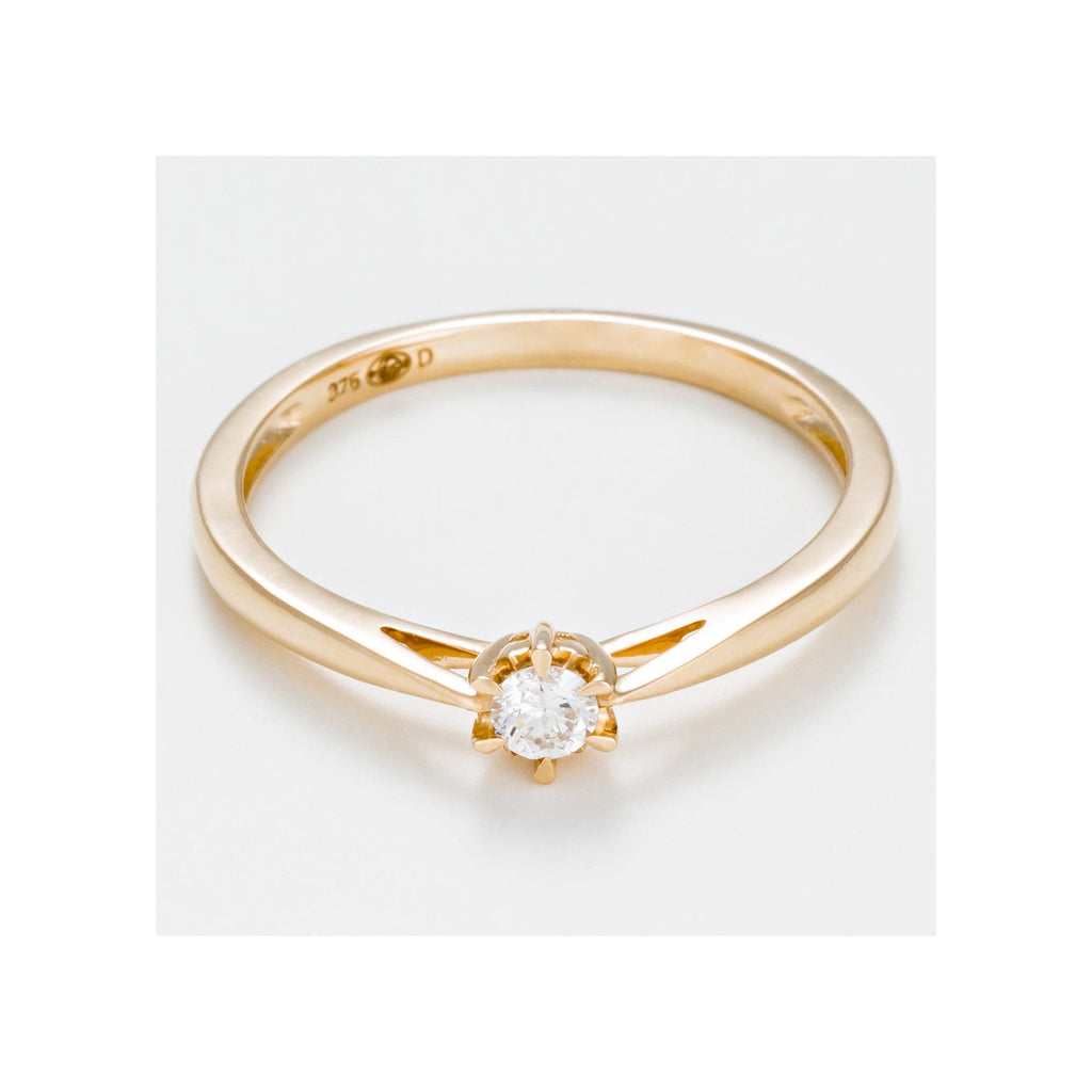 Bague "Solitaire Envoûtant" - Diamant 0,11/1 - Or Jaune