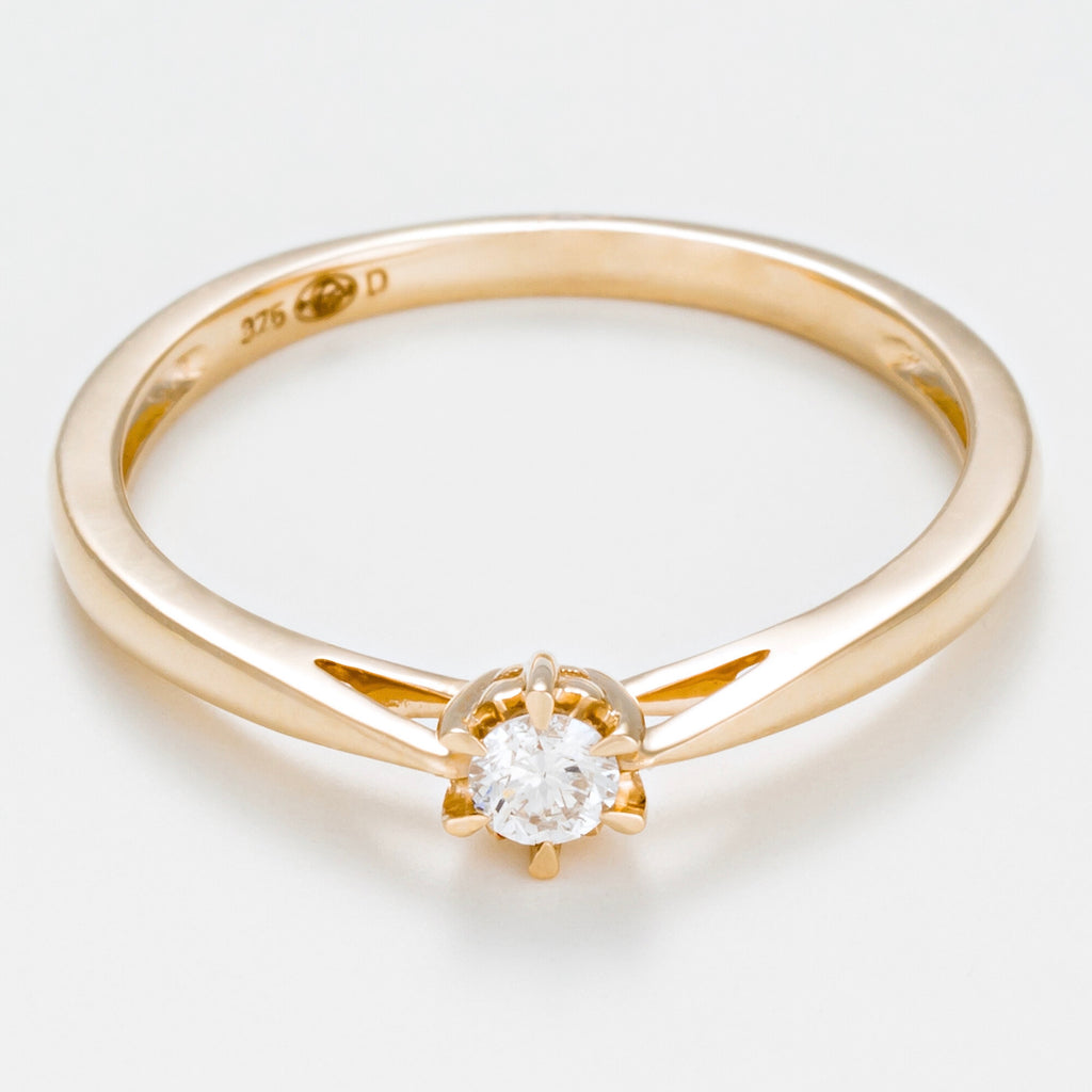 Bague "Solitaire Envoûtant" Diamant 0,11/1