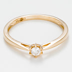 Bague "Solitaire Envoûtant" Diamant 0,11/1