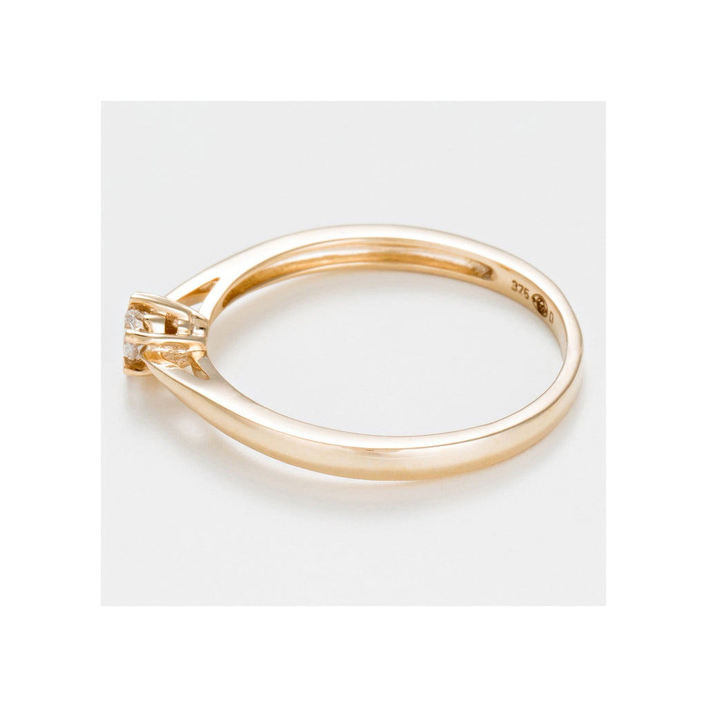Bague "Solitaire Envoûtant" - Diamant 0,11/1 - Or Jaune