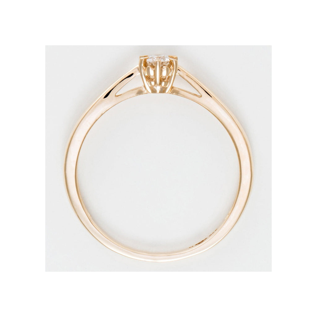 Bague "Solitaire Envoûtant" - Diamant 0,11/1 - Or Jaune