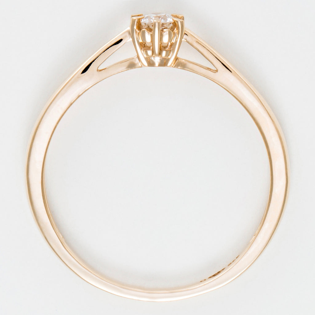 Bague "Solitaire Envoûtant" Diamant 0,11/1