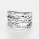 "Sparkling Medley" Ring, D0.12/40 - White Gold