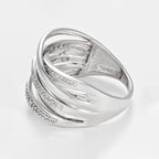 Bague "Méli-Mélo Scintillant" D0,12/40 - Or Blanc