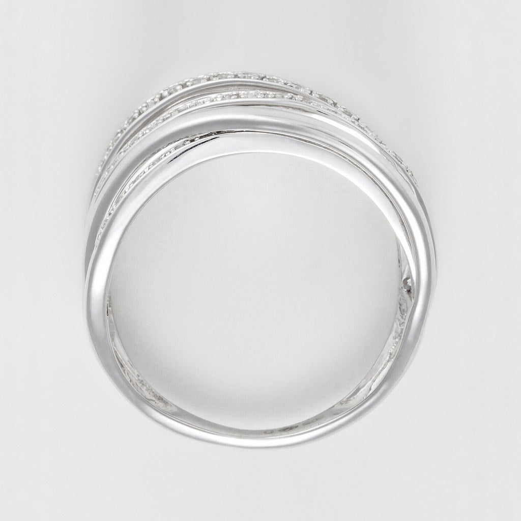 Bague "Méli-Mélo Scintillant" D0,12/40 - Or Blanc