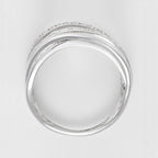 Bague "Méli-Mélo Scintillant" D0,12/40 - Or Blanc