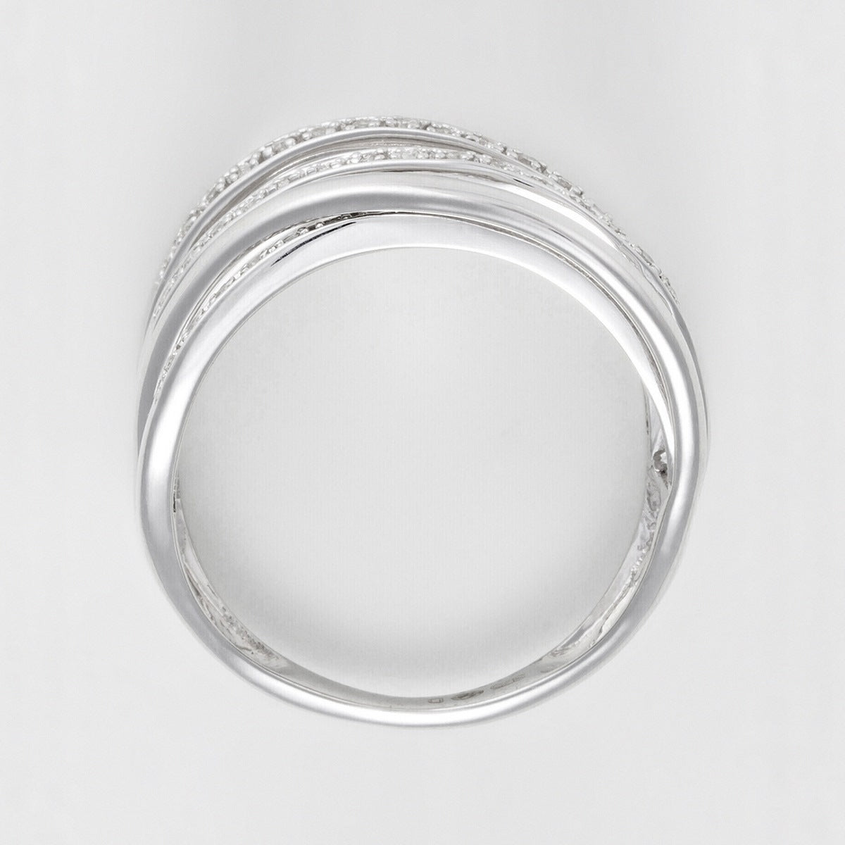 Bague "Méli-Mélo Scintillant" D0,12/40 - Or Blanc