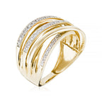 Anillo "Méli-Mélo Scintillant" D0.12/40 - Oro amarillo 375/1000