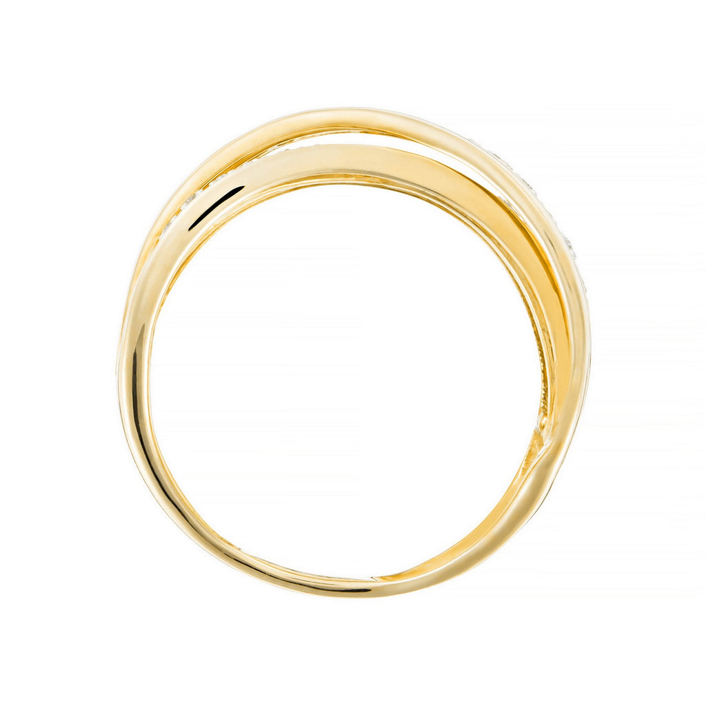Anillo "Méli-Mélo Scintillant" D0.12/40 - Oro amarillo 375/1000