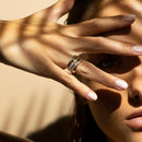 Bague "Méli-Mélo Scintillant" D0,12/40 - Or Jaune