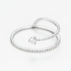 Diamanta – Ring met diamanten "San Diego" D 0,15/43, zilveren ring met diamanten, vooraanzicht