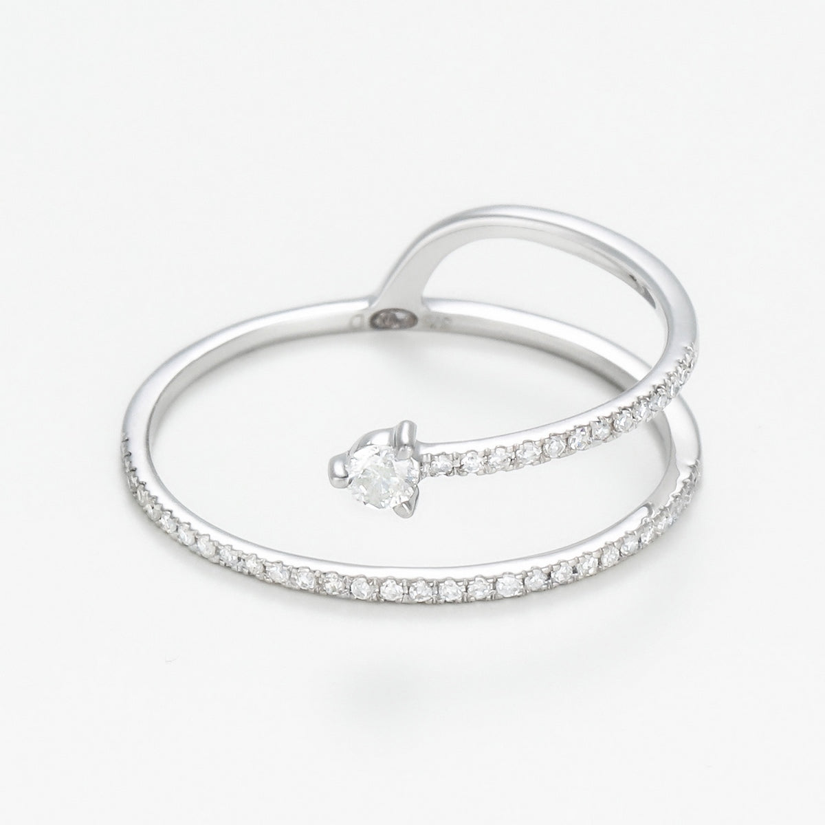 Diamanta – Ring met diamanten "San Diego" D 0,15/43, zilveren ring met diamanten, vooraanzicht