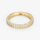 Bague "Alliance Tris" 1 Ct - Or Jaune