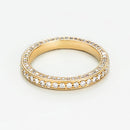 Bague "Alliance Tris" 1 Ct - Or Jaune