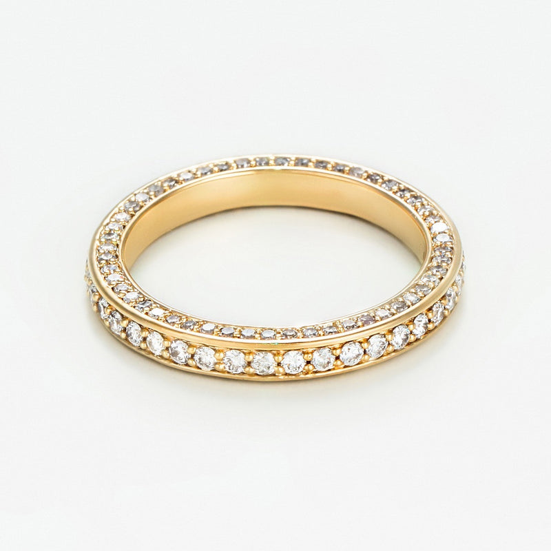 Bague "Alliance Tris" 1 Ct - Or Jaune