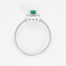 Bague "Douce Nuit" D0,05/10 E0,47/1 - Or Blanc 375/1000