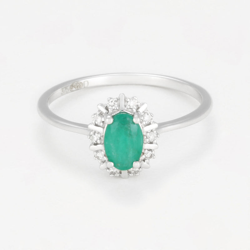 Bague "Douce Nuit" D0,05/10 E0,47/1 - Or Blanc 375/1000