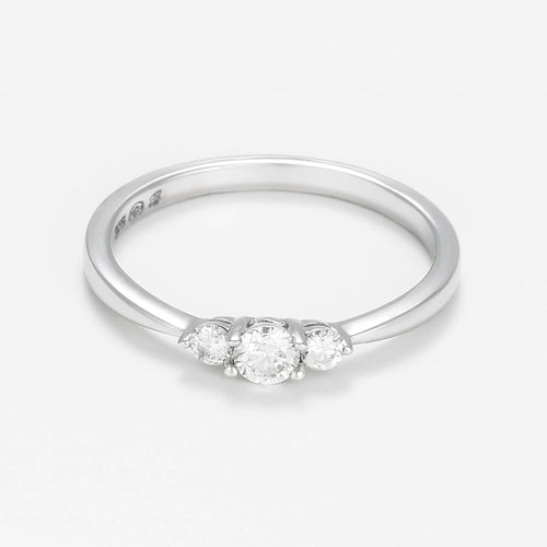 Blanc Anillo "Douce Lueur" D0,05/12 - Oro 375/1000