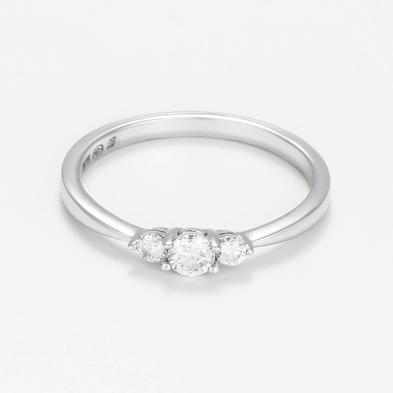 Blanc Anillo "Douce Lueur" D0,05/12 - Oro 375/1000