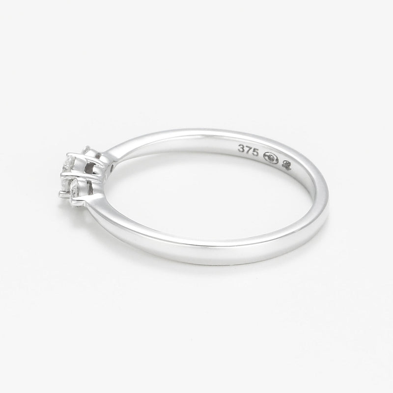 Blanc Anillo "Douce Lueur" D0,05/12 - Oro 375/1000