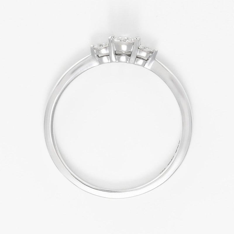 Blanc Anillo "Douce Lueur" D0,05/12 - Oro 375/1000