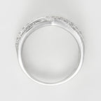 Bague "Entrelacs Eternel" Diamants D0,18Ct/36 - Or Blanc