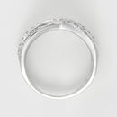 Bague "Entrelacs Eternel" Diamants D0,18Ct/36 - Or Blanc