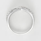 Bague "Entrelacs Eternel" Diamants D0,18Ct/36 - Or Blanc