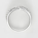 Bague "Entrelacs Eternel" Diamants D0,18Ct/36 - Or Blanc
