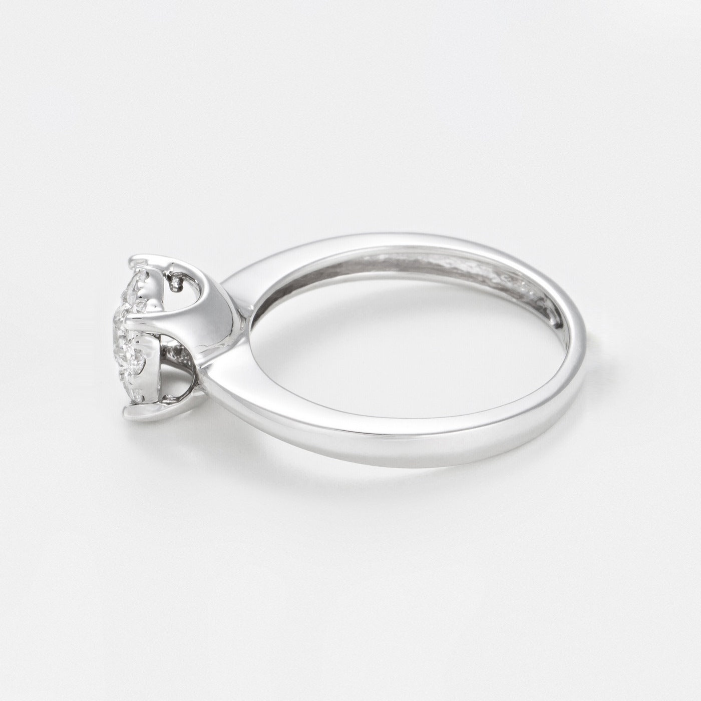 Bague "Brillant Luciana 0,50" Diamants 0,23Ct/1 & 0,27/9 - Or Blanc