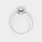 Bague "Brillant Luciana 0,50" Diamants 0,23Ct/1 & 0,27/9 - Or Blanc