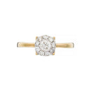 Ring “Brillant Luciana 0.50” Diamonds 0.23Ct/1 & 0.27/9
