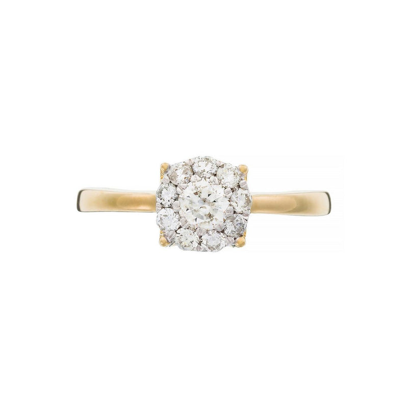 Ring “Brillant Luciana 0.50” Diamonds 0.23Ct/1 & 0.27/9