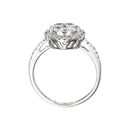 Ring "Pompadour" Diamonds 0.74Ct/41 - Gold Blanc 375/1000