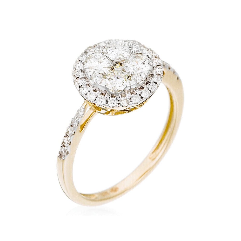 Bague "Pompadour" Diamants 0,74Ct/41