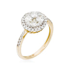 Bague "Pompadour" Diamants 0,74Ct/41