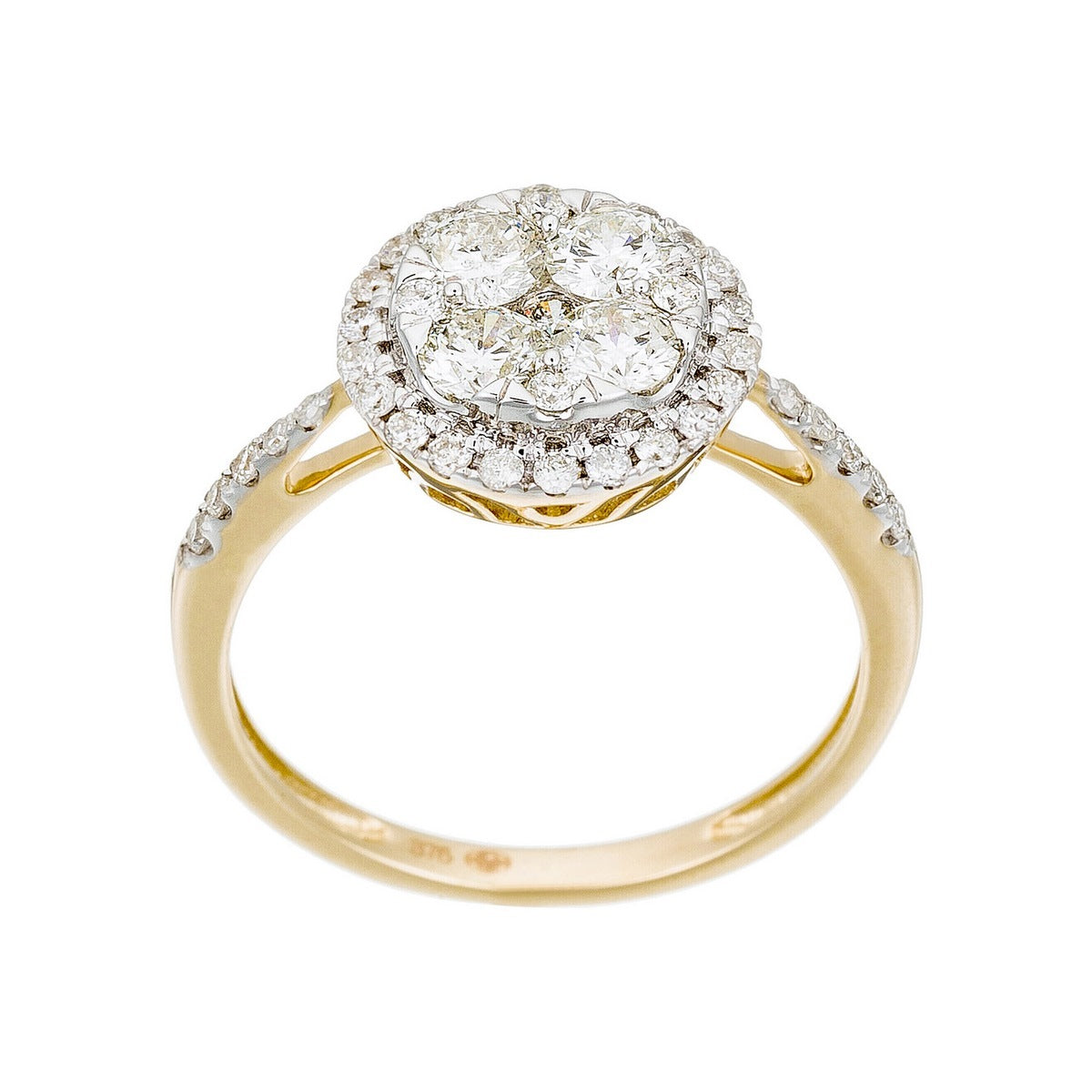 Bague "Pompadour" Diamants 0,74Ct/41