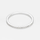 Bague "Belle Alliance Tour Complet" Diamants 0,16Ct/54 - Or Blanc 375/1000