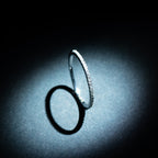 Anillo "Belle Alliance Full Tour" Diamantes 0.16Ct/54 - Oro blanco 375/1000