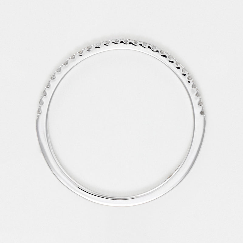 Bague "Belle Alliance" Diamants 0,08Ct/28 - Or Blanc 375/1000