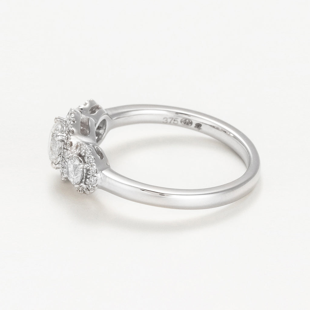 Bague "Diadème" Diamants : 0,71/55