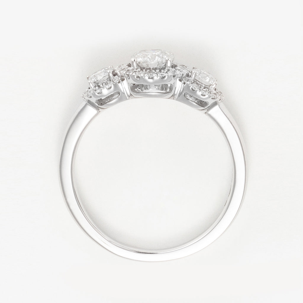 Bague "Diadème" Diamants : 0,71/55